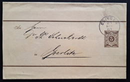 Württemberg 1892, Streifband S7 EBINGEN - Postal  Stationery