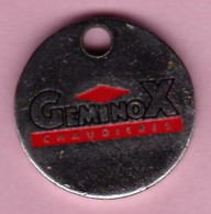 Jeton De Caddie En Métal - Chaudières Géminox - Trolley Token/Shopping Trolley Chip