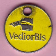 Jeton De Caddie En Métal - Vediorbis Intérim - Trolley Token/Shopping Trolley Chip