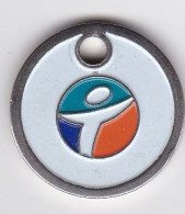 Jeton De Caddie En Métal - Bouygues Télécom - Trolley Token/Shopping Trolley Chip