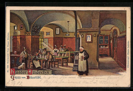 Lithographie Andechs, Gasthaus Bräustübl Im Kloster Andechs, Innenansicht  - Other & Unclassified