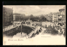 AK Berlin-Tiergarten, Potsdamerbrücke Mit Geschäften Und Strassenbahn  - Dierentuin