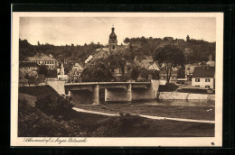 AK Schwandorf I. Bayer. Ostmark, Uferpartie Mit Brücke  - Schwandorf