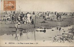 X120392 SOMME ONIVAL LA PLAGE A MAREE BASSE - Onival