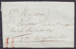L. Datée 16 Juillet 1762 De GHENDT (Gand) Pour INGELMUNSTER - Port "II" à La Craie Rouge - 1714-1794 (Paesi Bassi Austriaci)