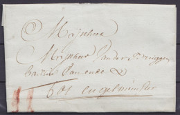 L. Datée 16 Juillet 1762 De GHENDT (Gand) Pour INGELMUNSTER - Port "II" à La Craie Rouge - 1714-1794 (Oostenrijkse Nederlanden)