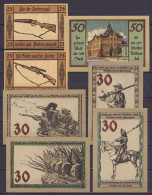 Lot De 15 Billets De Nécessité (Dutschein Notgeld) Des Villes De Suhl, Wartburgstadt Eisenach, Oppurg & Halle) 1921 & 19 - Administration De La Dette