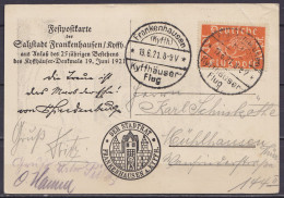 Allemagne - CP Festpostkarte Der Calzstadt Frankenhausen A. KYFFH." Affr. 10pf Poste Aérienne Càpt "Frankenhausen (Kyffh - Brieven En Documenten