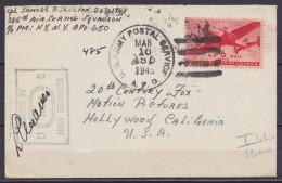 USA - L. Affr. Airmail 6c Oblit. "U.S. ARMY POSTAL SERVICE A.P.O./MAR 16 1945" (Florence Italie ?) D'un Aviateur 385th A - Lettres & Documents