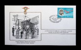 CL, FDC, Premier Jour, Roumanie, Posta Romania, Bucuresti, 18 XII 1976, Aviateur: Louis Blériot, Frais Fr 1.85 E - FDC