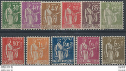 1932-33 Francia Pace MNH 11v. Unif. N. 280/89 - Sonstige & Ohne Zuordnung