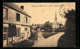 CPA Boissei-la-Landes, Mairie, L`Eglise  - Otros & Sin Clasificación