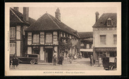 CPA Moulins-la-Marche, Hôtel Du Cheval-Blanc  - Moulins La Marche