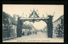 CPA Bellême, Fête De Jeanne D`Arc, La Rue De Nogent  - Otros & Sin Clasificación