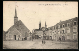 CPA La Chapelle-Montligeon, La Place  - Other & Unclassified