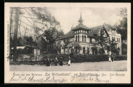 AK Berlin-Schlachtensee, Gasthaus Zur Wolfsschlucht Am Schlachtensee  - Zehlendorf