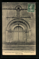 CPA Bazoches-sur-Hoene, Portail De L`Eglise, Style Romain  - Other & Unclassified