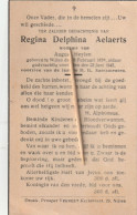 Nijlen, 1945, Regina Aelaerts, Heylen - Devotion Images