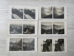 PHOTO STEREOSCOPIQUE - SUISSE-ALLEMAGNE- Lot De 6 Vues - Fotos Estereoscópicas