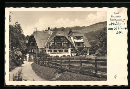 AK Fischhausen A. Schliersee, Hotel Finsterlin Mit Strassenpartie  - Schliersee