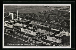 AK Freiburg, Die Kliniken Vom Flugzeug Aus  - Freiburg I. Br.