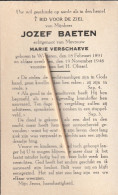 Wetteren, 1946, Jozef Baeten, Verschaeve - Religione & Esoterismo