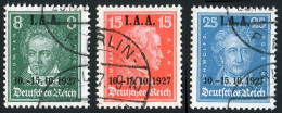 Deutsches Reich, 1927, 407-09, Gestempelt - Altri & Non Classificati