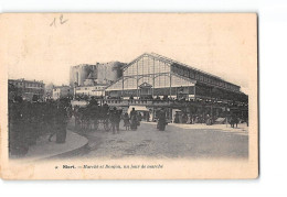 NIORT - Marché Et Donjon, Un Jour De Marché - Très Bon état - Niort