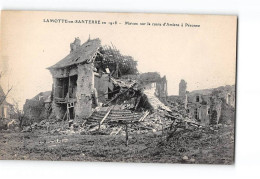 LAMOTTE EN SANTERRE En 1918 - Maison Sur La Route D'Amiens à Péronne - Très Bon état - Autres & Non Classés