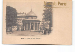 PARIS - Vues De Paris - Entrée Du Parc Monceaux - Très Bon état - Parks, Gärten
