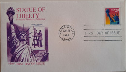 1994..USA.. FDC WITH STAMPS AND POSTMARKS.. Statue Of Liberty - Self-Adhesive - 1991-2000