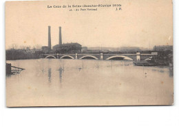 PARIS - La Crue De La Seine - Janvier 1910 - Au Pont National - Très Bon état - Paris Flood, 1910