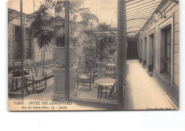 PARIS - Hôtel Des Saints Pères - Jardin - Rue Des Saints Pères - Très Bon état - Cafés, Hôtels, Restaurants