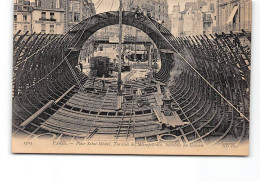 PARIS - Place Saint Michel - Travaux Du Métropolitain - Intérieur Du Caisson - Très Bon état - Stations, Underground