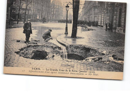 PARIS - La Grande Crue De La Seine - Janvier 1910 - Effondrement D'un égout Boulevard Haussmann - Très Bon état - Paris Flood, 1910