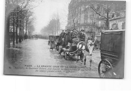 PARIS - La Grande Crue De La Seine - Janvier 1910 - Boulevard Diderot - Camions - Très Bon état - Inondations De 1910