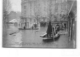 PARIS - La Grande Crue De La Seine - Janvier 1910 - Sapeurs Du Génie Et Sauveteurs à Auteuil - Très Bon état - Inondations De 1910