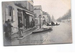 PARIS - La Grande Crue De La Seine - Janvier 1910 - Sauveteurs Au Quai De La Rapée - Très Bon état - Überschwemmung 1910