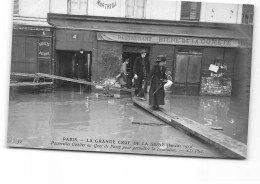 PARIS - La Grande Crue De La Seine - Janvier 1910 - Passerelles Au Quai De Passy - Très Bon état - Inondations De 1910