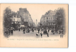 LE HAVRE - Perspective De La Rue De Paris Prise Du Jardin De L'Hôtel De Ville - Très Bon état - Unclassified
