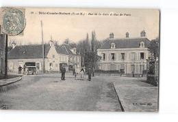 BRIE COMTE ROBERT - Rue De La Gare Et Rue De Paris - Très Bon état - Brie Comte Robert