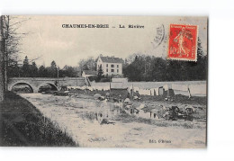 CHAUMES EN BRIE - La Rivière - état - Sonstige & Ohne Zuordnung