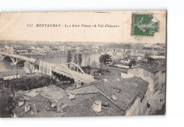 MONTAUBAN - Les Deux Ponts " A Vol D'oiseau " - état - Montauban