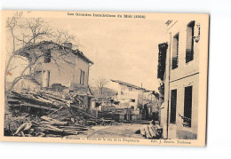 Les Grandes Inondations Du Midi 1930 - MOISSAC - Entrée De La Rue De La Briqueterie - Très Bon état - Moissac