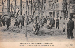 Révolution En Champagne 1911 - EPERNAY - Etat De Siège - Les Cuirassiers Sur Le Jard - Très Bon état - Epernay