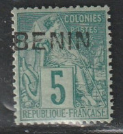 BENIN - N°4 * (1892) 5c Vert - Ongebruikt