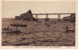 BIARRITZ - Le Rocher De La Vierge Et Barques Dites Trainières - Très Bon état - Biarritz