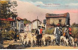 Tableaux Pyrénéens - Le Passage D'un Troupeau Dans Un Village - Très Bon état - Other & Unclassified