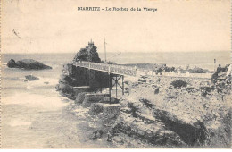 BIARRITZ - Le Rocher De La Vierge - Dépliant 2 Cartes - état - Biarritz