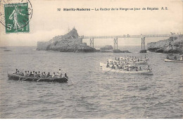 BIARRITZ Moderne - Le Rocher De La Vierge Un Jour De Régates - Très Bon état - Biarritz